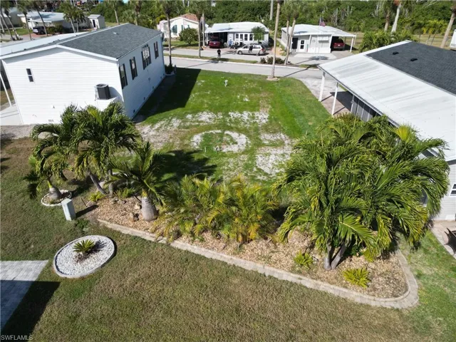 Lovely landscaping in the back