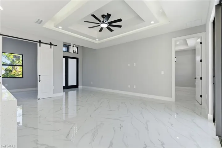 from kitchen to front door