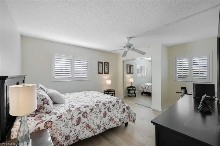 Guest Bedroom II- Shown with a Queen Bed Set, Room for a Desk or Exercise Equipment- Double Closet