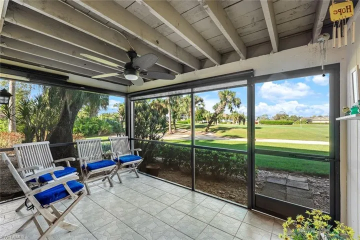 Cozy, Non Slip Tile, Screen Room with a Rustic Ceiling, New Fan, Storage Room (not shown) LOOK at that VIEW!