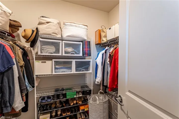 Owner's walk-in closet