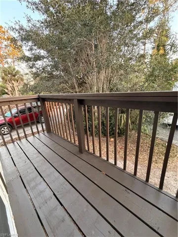 View of deck from room 1 bedroom