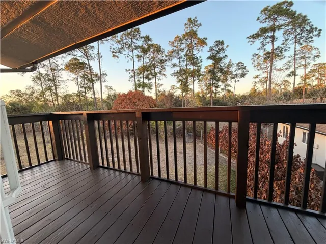 View of deck from Master Bedroom