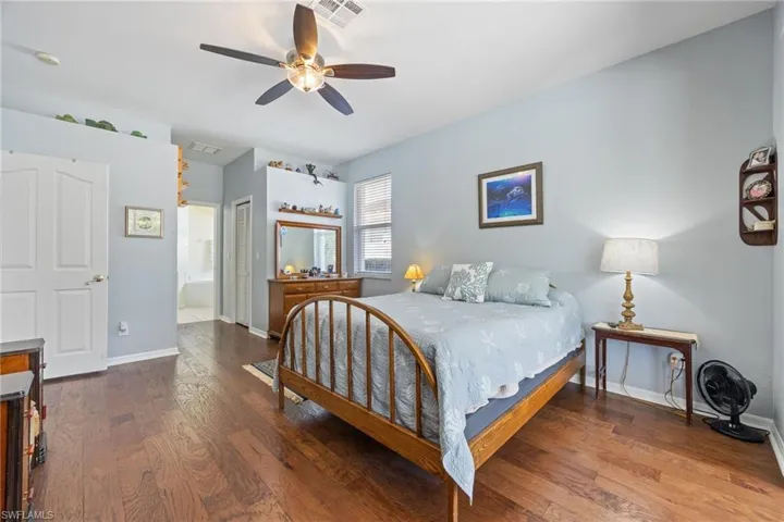 Beautiful wood floors. Dual walk-in closets