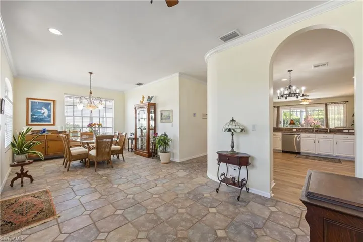 Spacious area for dining or entertaining!