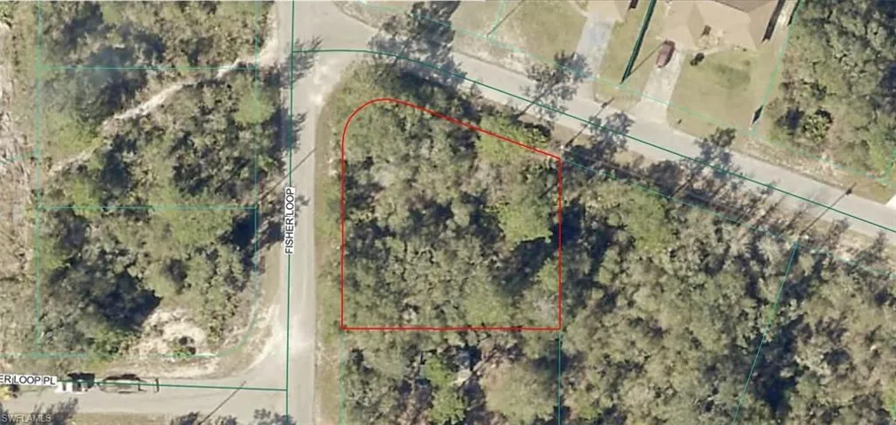 Aerial Image. Depicting the property boundaries and surrounding geographical features