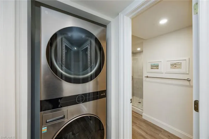 In-unit washer/dryer in addition to community washer dryers next door.