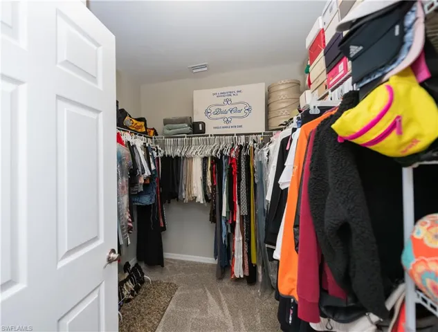 Hers walk in closet