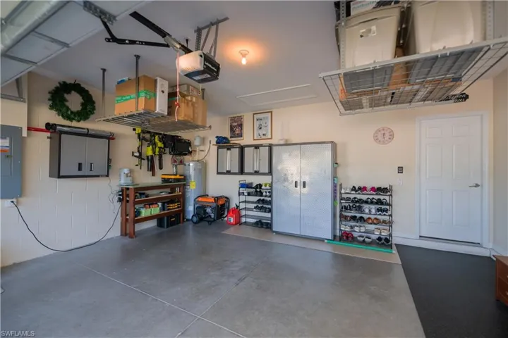 COBALT storage cabinets throughout garage