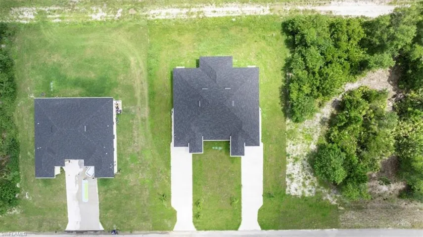 View from above of property