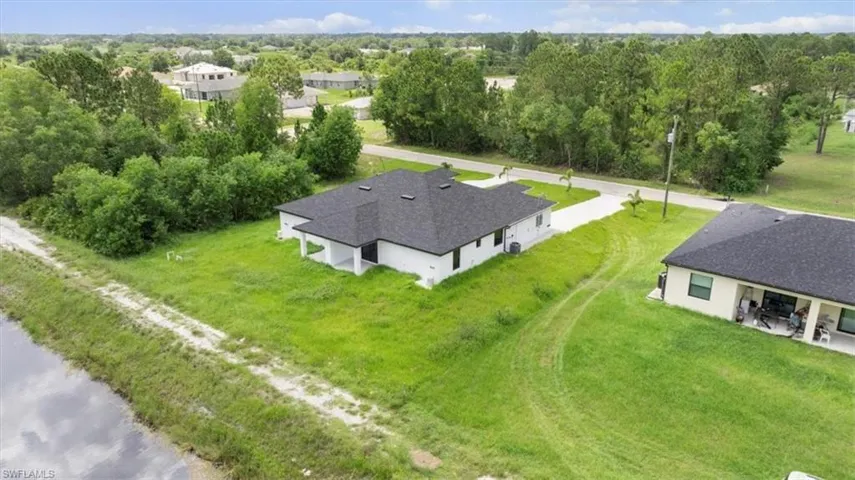 View from above of property