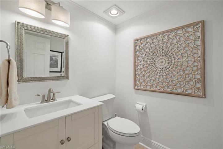 Half Bathroom off of Foyer area, perfect for guests