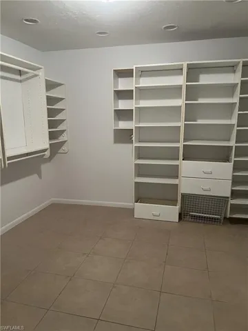 Spacious closet