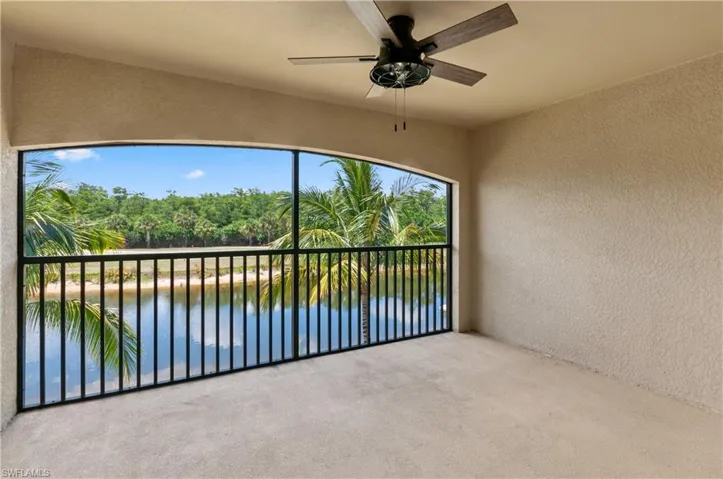 Rear lanai overlooking the pond and fairway
