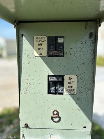 If you are putting a new Manufactured home on the lot this would have to be repaired by an electrician.