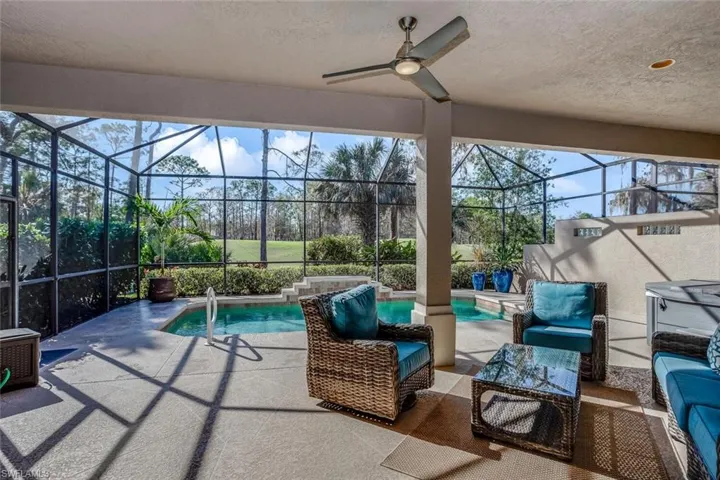 View of patio / terrace featuring a lanai and outdoor lounge area