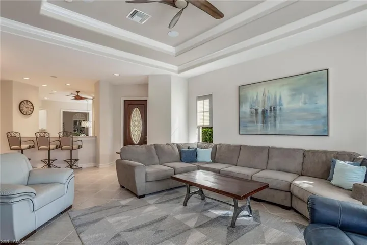 Great room View to kitchen