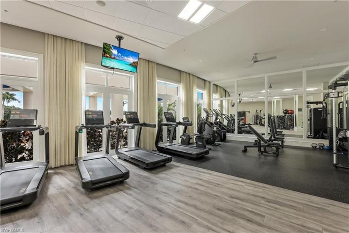Fitness center with state-of-the-art equipment.