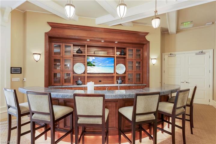Bar in the billiards room.