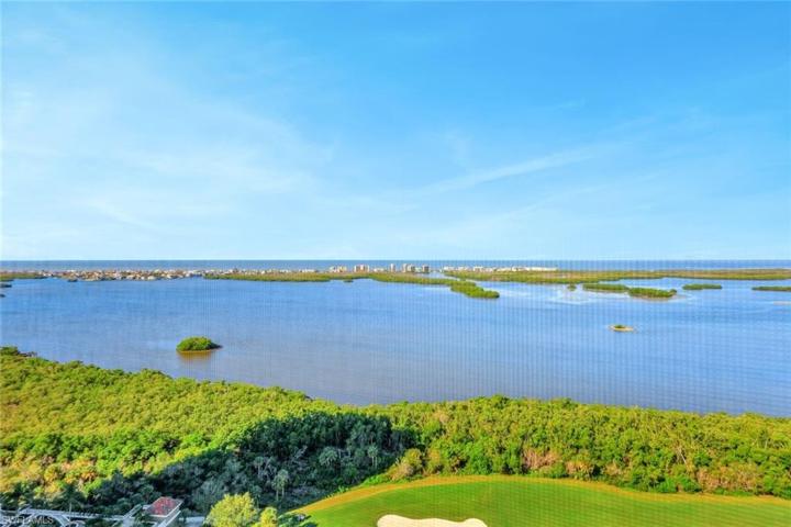 Breathtaking, unobstructed views of Estero Bay and the Gulf of Mexico await you from this gorgeous home in Esperia of Bonita Bay!  Year-round sunset viewing!