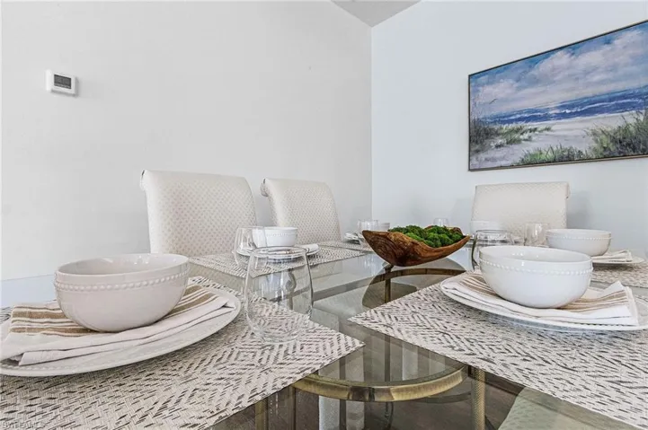 View of dining room