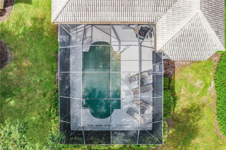 View from above of property
