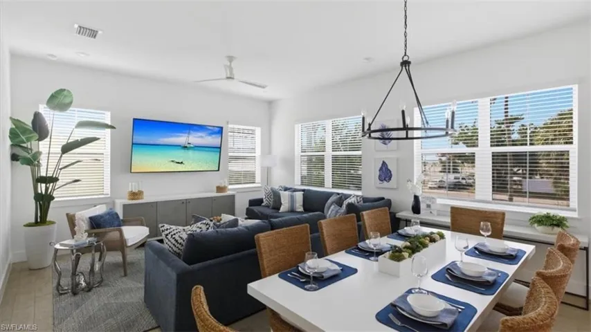 Living / Dining Area - Virtually Edited
