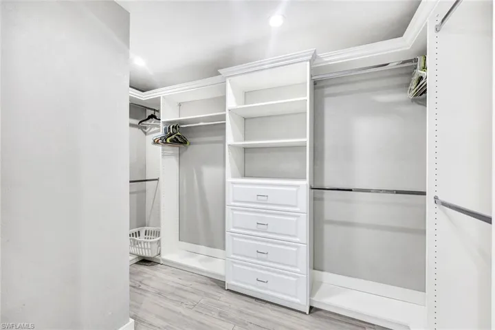 Large walk-in closet!