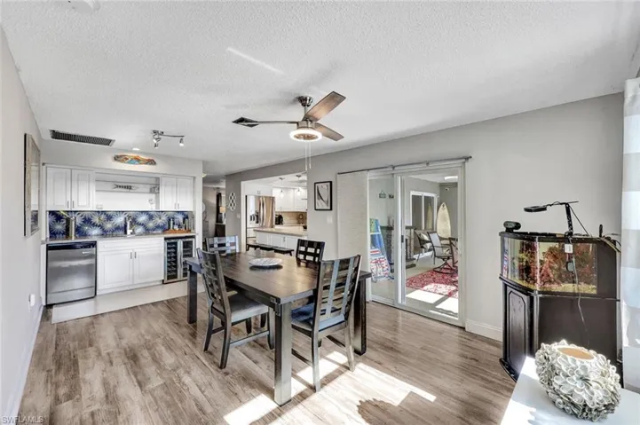 Wet bar complete with wine coolers and kegerator!