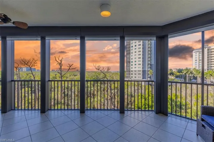 Screened in Lanai with sunset views