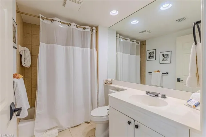 Guest Bathroom with tub and updated fixtures