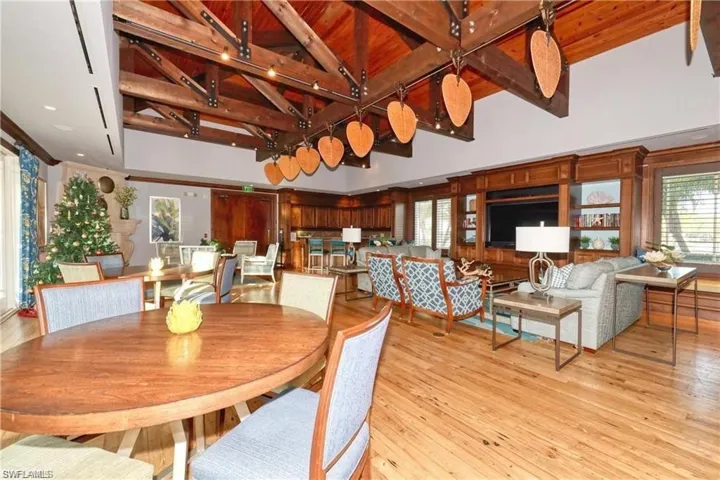 Calypso Club social room with kitchenette & dining area
