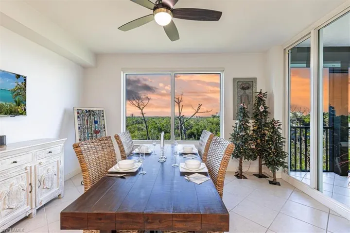 Dining space in Kitchen with picture window