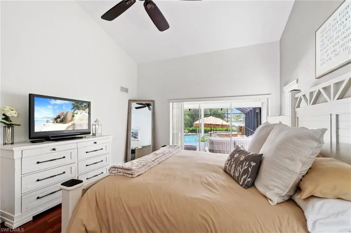 Gorgeous pool and lake view right from your bedroom!