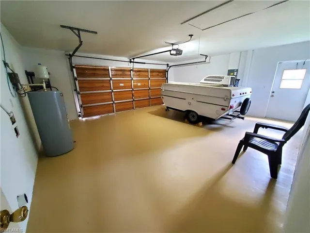 2 Car Garage with Freshly Painted Floor