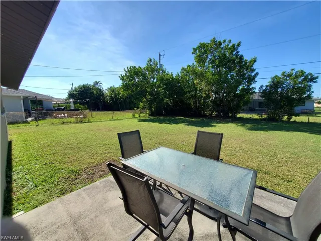 Back Yard Looking Southwest