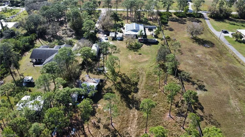 Birds eye view of property