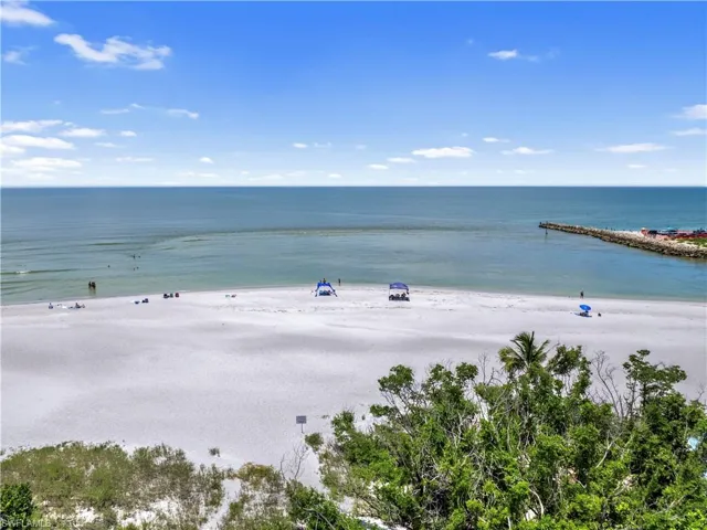 Water view featuring a beach view