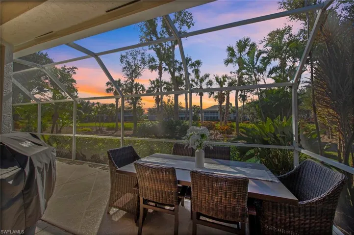 Enjoy the sunset from your screened lanai