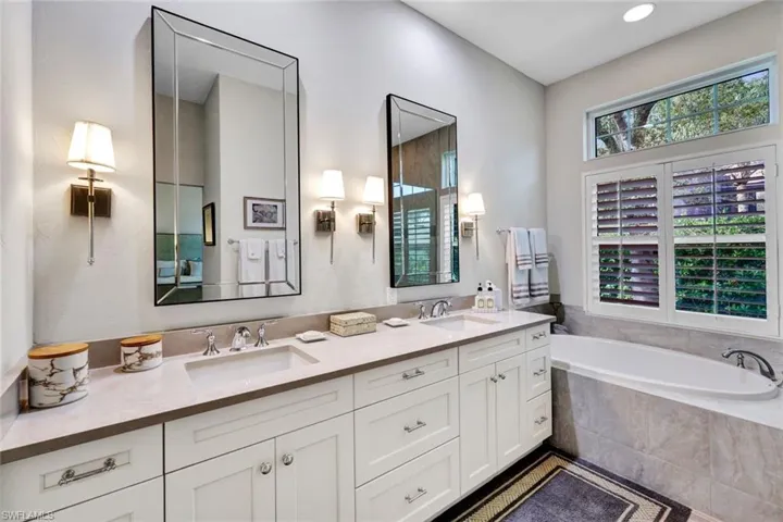 Master bathroom with soaking tub..
