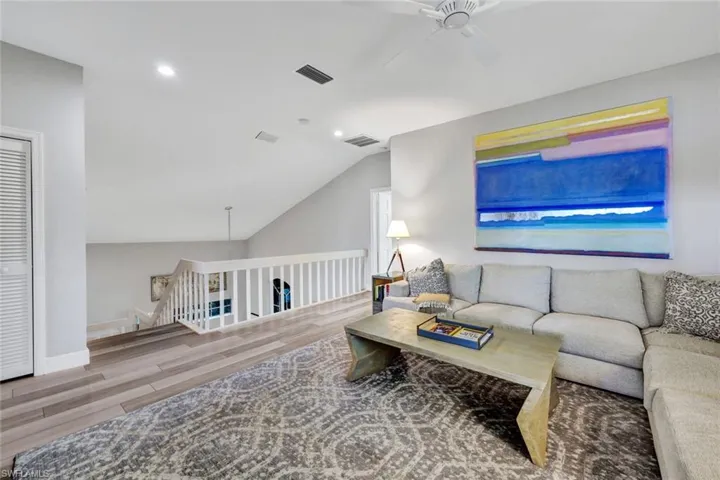 Comfy sitting area at the Top of the stairs..