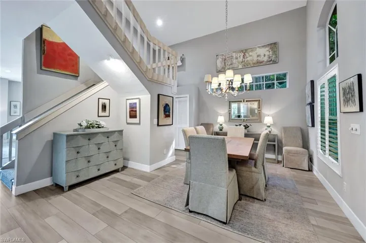 LARGE dining area -- perfect for gathering family and friends together to enjoy culinary creations.