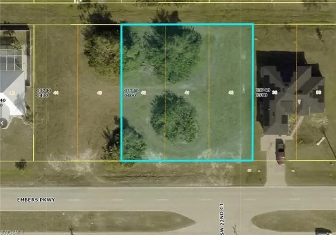Map of property location with property boundaries highlighted