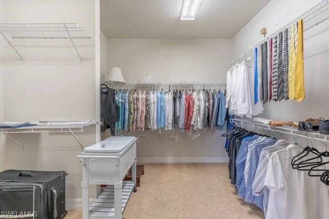 View of spacious closet