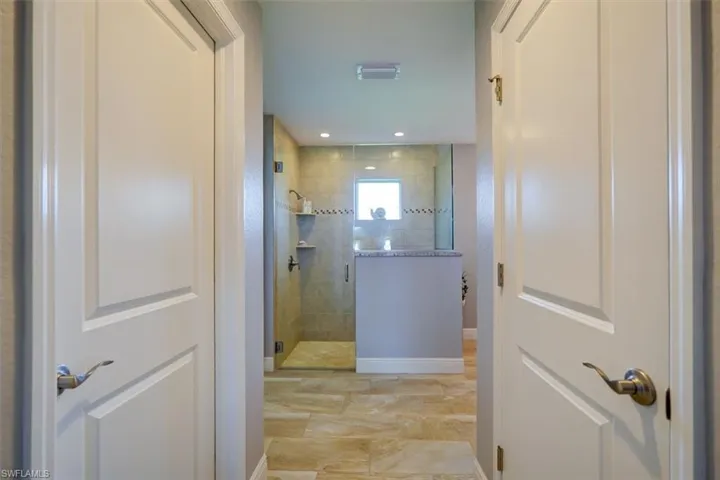 Bathroom featuring an enclosed shower