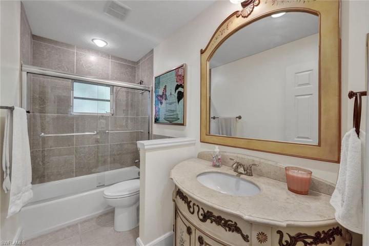 Guest Bath with Tub/Shower Combination- Located in Between two Bedrooms