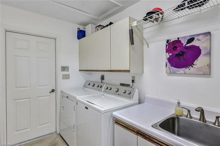 Large Laundry Room- Washer, Dryer Stay- Door to Garage