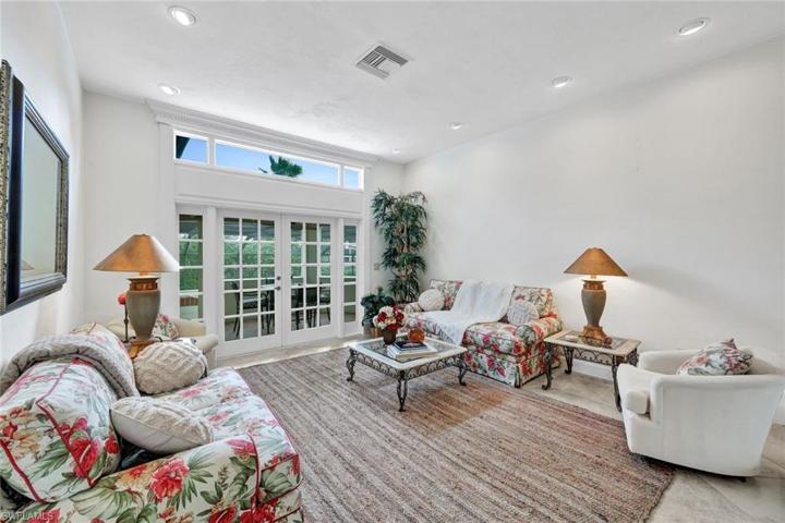 Living Room with French Doors to Lanai