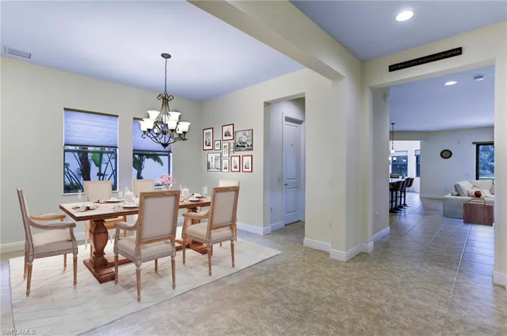 Virtually Staged Formal dining off butler's pantry and kitchen