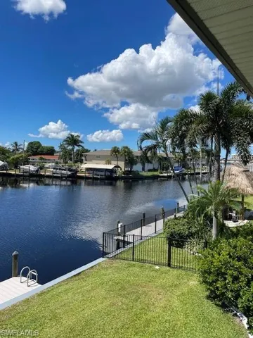 Dock with a water view